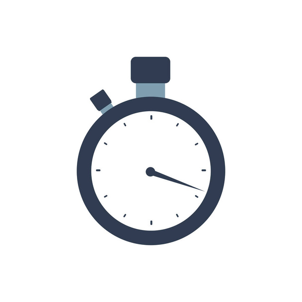Stopwatch clock time vector icon speed symbol. Timer stopwatch sport illustration chronometer circle sign countdown. Competition deadline measure element. Stop watch business icon running - Vektor, kép