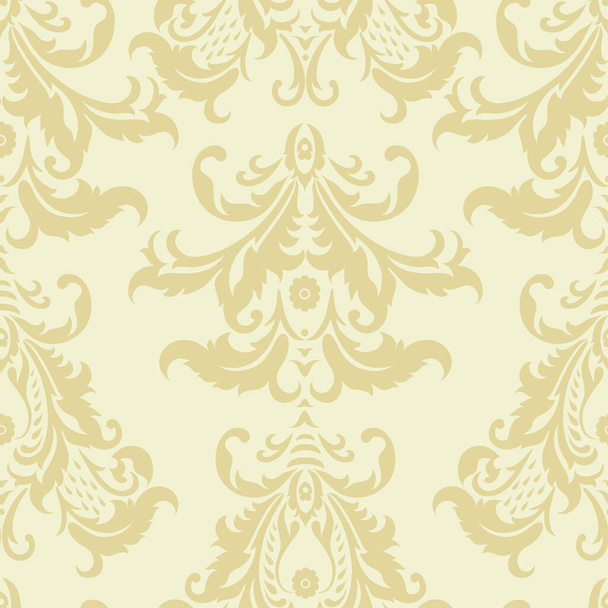 damask floral wallpaper. vintage vector seamless pattern - Vector, Image