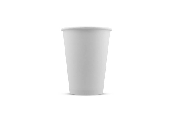 taza de papel blanco para bebidas calientes - Foto, imagen