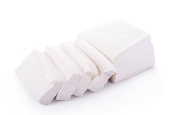 tofu cheese on white background - Fotó, kép