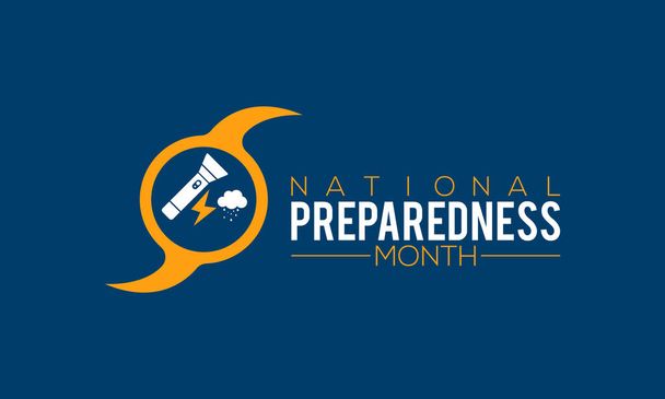 National preparedness month (NPM) vector banner, poster, card, background design. Observed on september each year. - Vector, Image