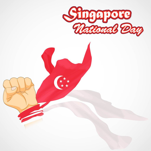 vector illustration for Singapore independence day. - Vector, Image
