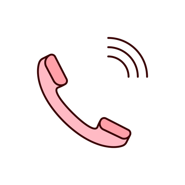 ícone de telefone, vetor de telefone, ilustração de chamada - Vetor, Imagem