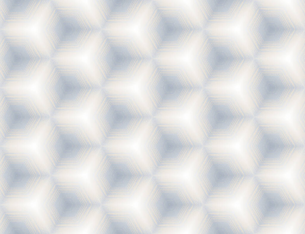 Seamless abstract white and light grey textured geometric cube pattern - Vetor, Imagem