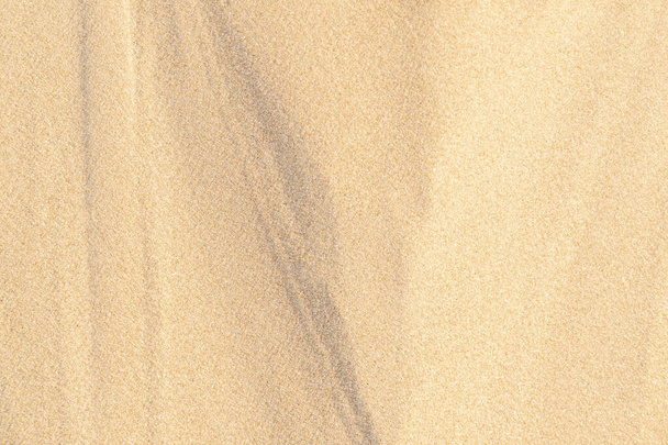 Sand texture on the beach. Brown beach sand for background. Close-up. - Photo, Image