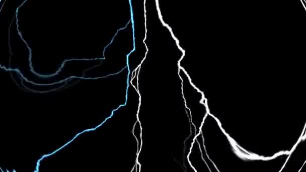 Éclair et orage dramatique rendu numérique - Séquence, vidéo