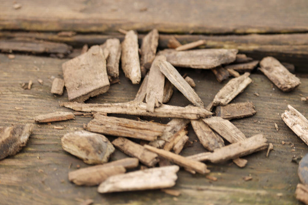 Woodchippings espalhados no chão de um parque infantil - Foto, Imagem