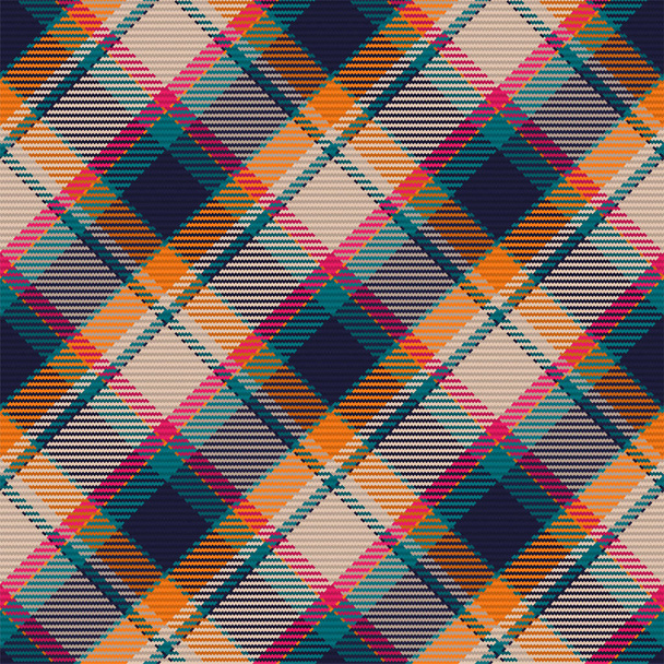 スコットランドのタータンのシームレスなパターンが再生されます。チェック生地の質感で繰り返し背景。平たいベクトルの背景｜print. - ベクター画像
