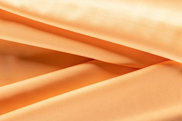 parlak turuncu kumaş, arkaplan, doku - Fotoğraf, Görsel