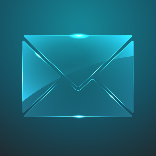 Vector glass mail icon. Eps10 - Vector, Image