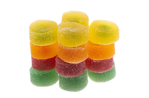 gummy candy geïsoleerd op witte achtergrond  - Foto, afbeelding