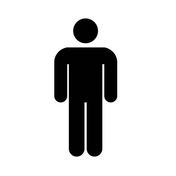 Man ikon Emberek mozgásban aktív életmód jel - Vektor, kép