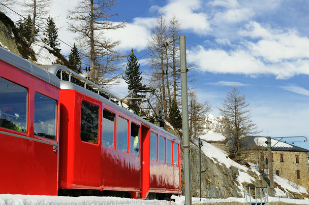 Kuuluisa juna Chamonix City
 - Valokuva, kuva