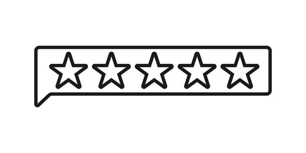 Оцінка клієнта значок рейтингу Векторні ілюстрації. 5 зірка рейтингу значок векторний шаблон дизайну. Огляд Рейтинг з п'ятизірковим векторним дизайном іконок для веб-сайту, символу, логотипу, знака, мобільного, додатка, інтерфейсу
. - Вектор, зображення