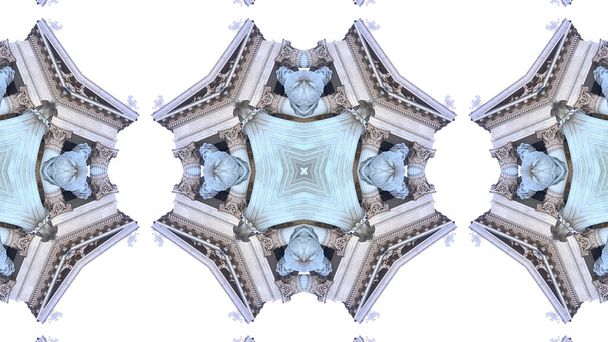 Composición del patrón de caleidoscopio del Parlamento en Viena, Austria - Foto, Imagen