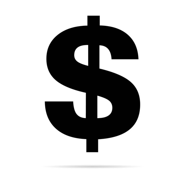 Dólar símbolo de dinheiro, ícone de dinheiro de negócios, salvar sinal de banco de moeda, ilustração vetorial fundo isolado . - Vetor, Imagem