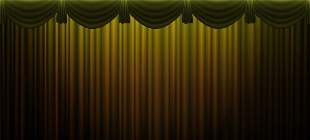 Χρυσό τοίχο κουρτίνα με υφή προβολέα αφηρημένη απεικόνιση διάνυσμα φόντο - Διάνυσμα, εικόνα