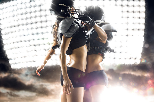 American football female players - Фото, изображение