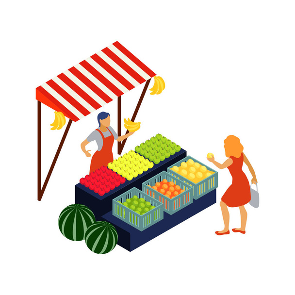 Farm Market Icon - Vector, Image