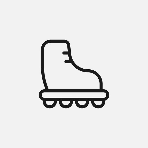 Ícone de patins isolado no fundo. Skate símbolo moderno, simples, vetor, ícone para o design do site, aplicativo móvel, ui. Ilustração vetorial - Vetor, Imagem