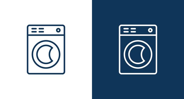 Webおよびモバイル用洗濯機アイコン - ベクター画像