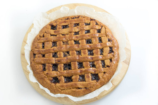 Tasty tart with homemade fig jam - Photo, Image