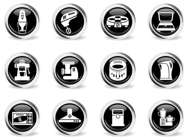 Set de iconos de utensilios de cocina
 - Vector, Imagen