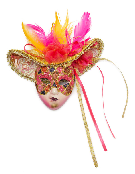 rosa Karnevalsmaske  - Foto, Bild