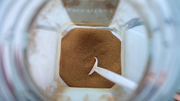 macro photo inside espresso jar - Photo, Image