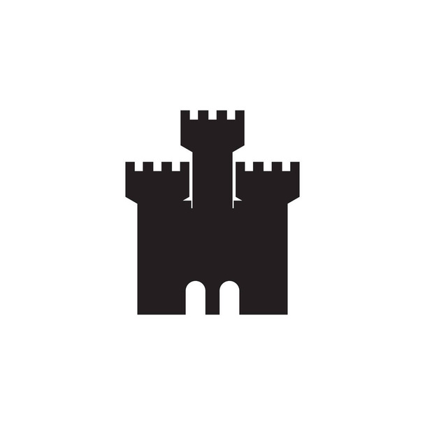 Векторный шаблон логотипа крепости - Вектор,изображение