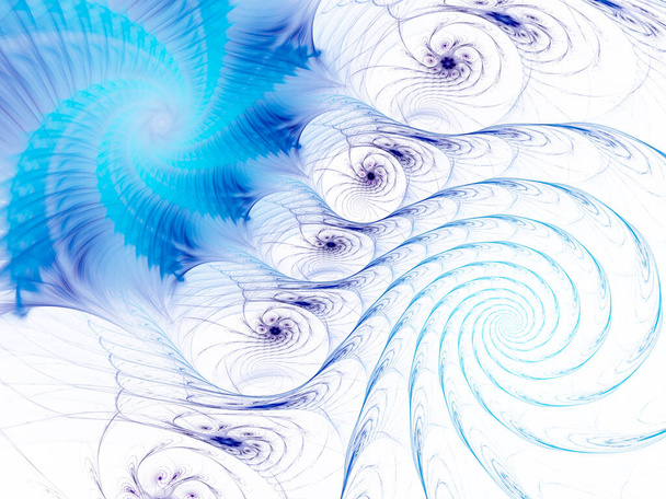 futuriste surréaliste numérique 3d design art abstrait fond fractale illustration pour la méditation et décoration papier peint - Photo, image