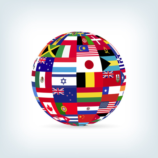 世界旗 - ベクター画像