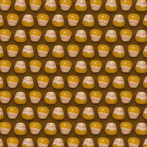 Gelbe Edelsteine Muster auf Hintergrund, Farbe Steine Zusammensetzung. - Foto, Bild