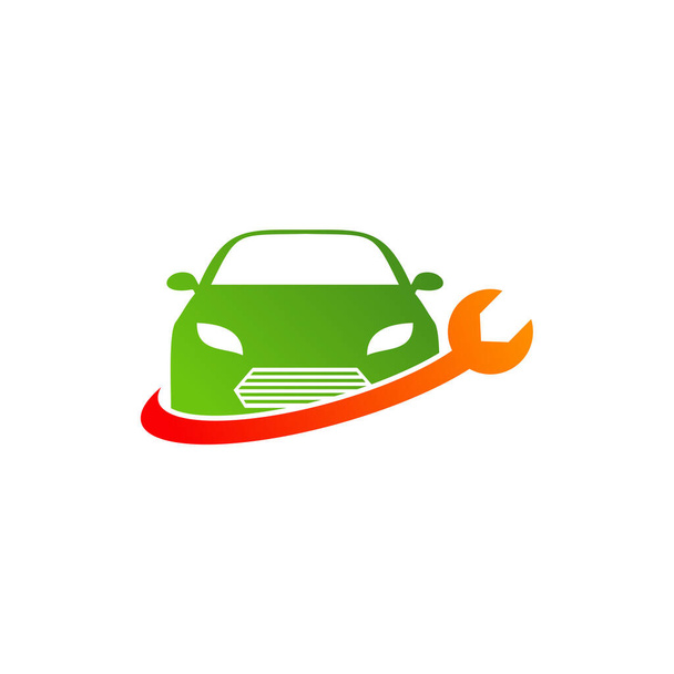 Modèle vectoriel de logo de voiture mécanique, concepts de conception de logo de voiture créative - Vecteur, image