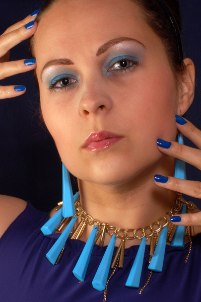 blue jewelry - Фото, зображення