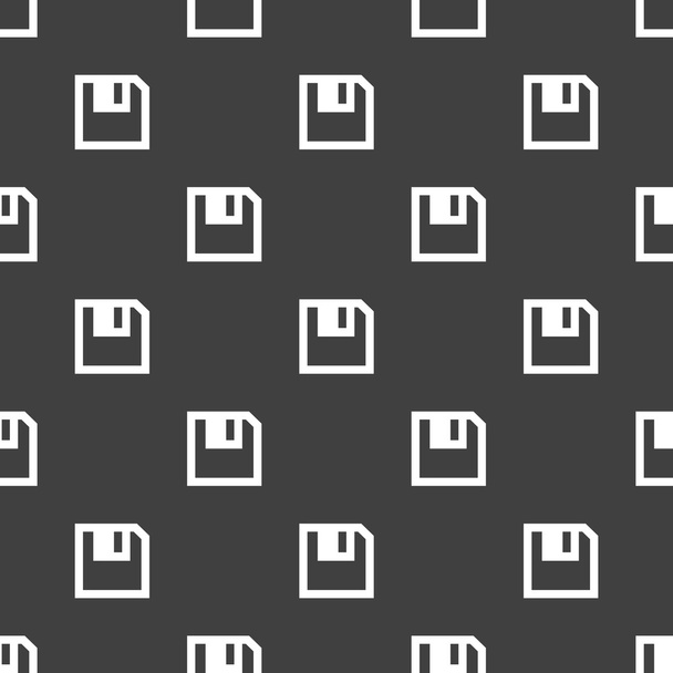 floppy disk web icon. flat design. Seamless pattern. - Vector, Image
