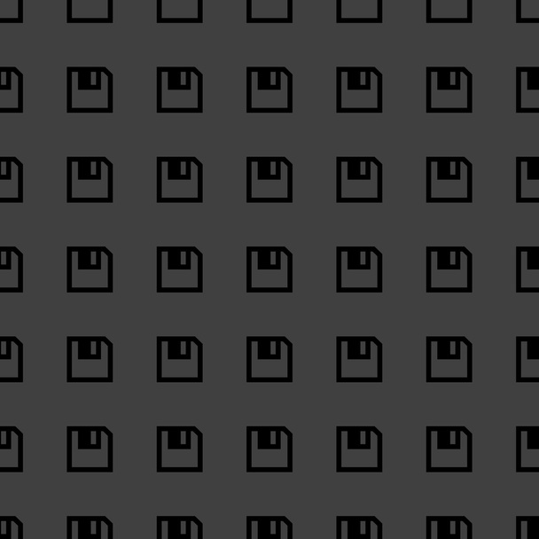 diskette web pictogram. platte ontwerp. naadloze patroon. - Vector, afbeelding