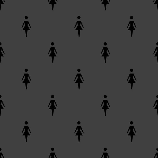 ikona webové žena toaletu. plochý design. bezešvé vzor. - Vektor, obrázek