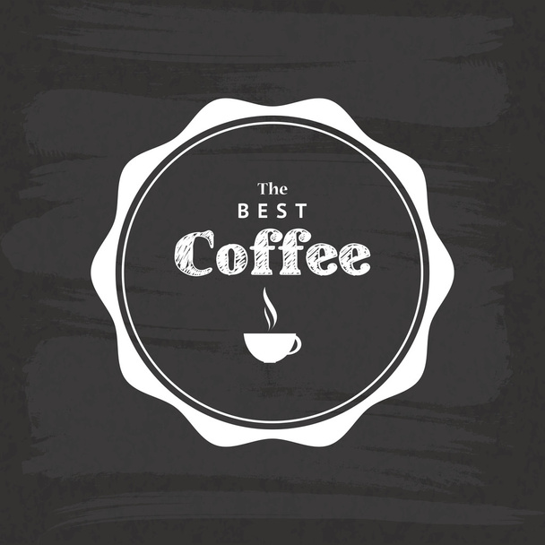 Coffee Label - Vector, imagen