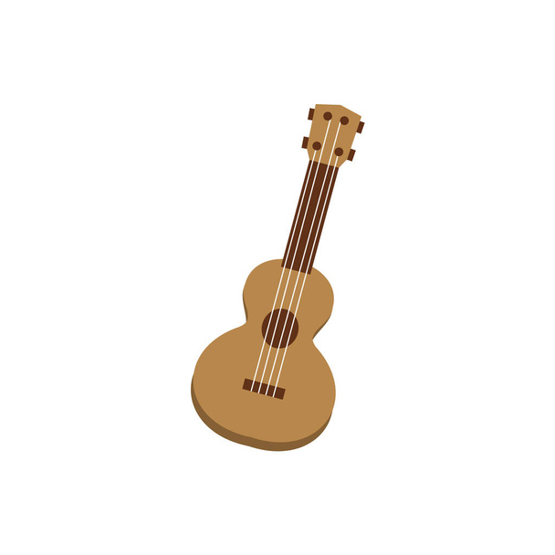 müzik enstrümanı ukulele klip sanatı ve simgesi - Vektör, Görsel