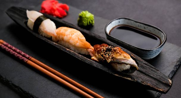 Stylish sushi composition - Foto, Imagem