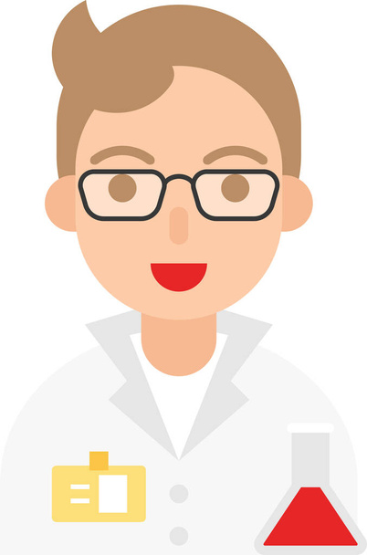 avatar chemist male icon - Vektori, kuva