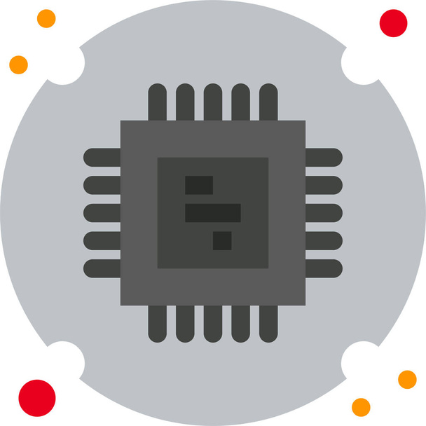 значок оборудования чипа - Вектор,изображение