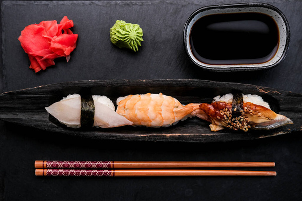 Stylish sushi composition - Foto, Imagen