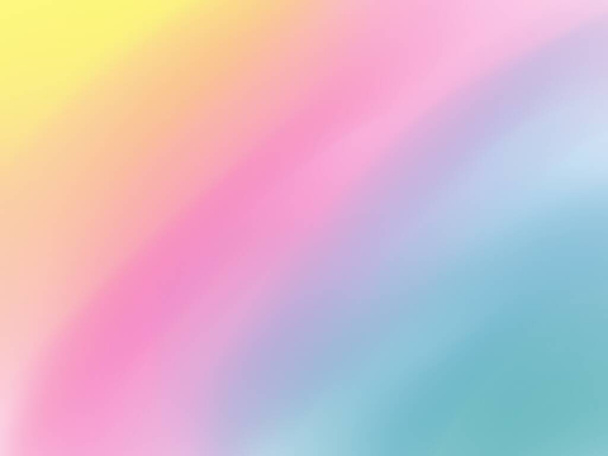 虹色のパステルカラーのイラスト。マルチカラー壁紙テクスチャ空とプリンセスとユニコーンの色 - 写真・画像