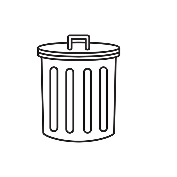supprimer icône, poubelle, poubelle illustration vectorielle - Vecteur, image