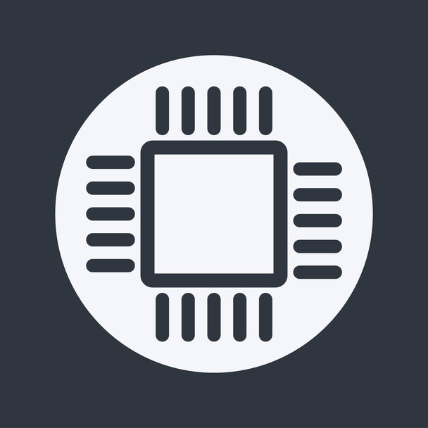 Icona del chip del processore digitale  - Foto, immagini