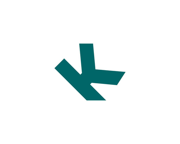 K betű logó design vektor sablon - Vektor, kép