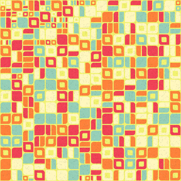 Astratto modello di mosaico geometrico colore generativa illustrazione arte computazionale, imitazione di piastrelle pezzi di colore - Vettoriali, immagini