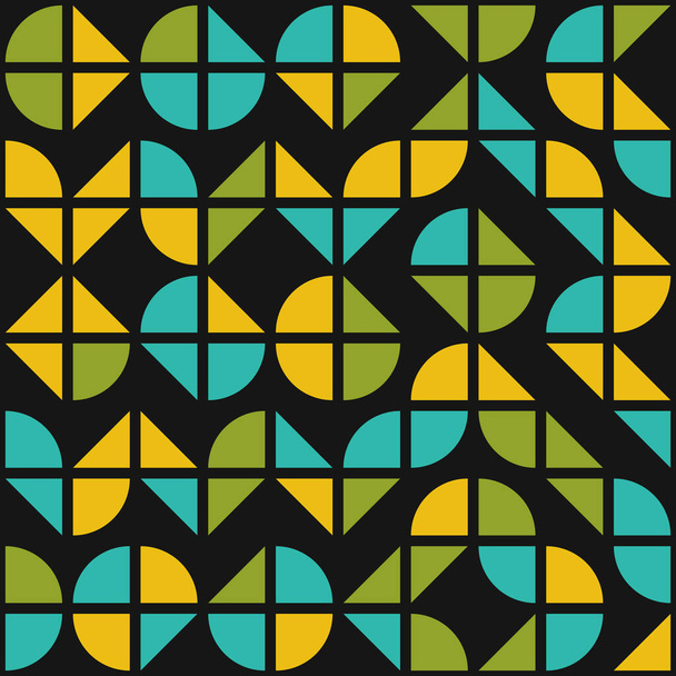 Patrón sin costura geométrico abstracto, ilustración generativa del arte computacional - Vector, imagen